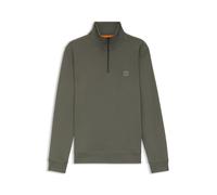 Sweatshirt BOSS ORANGE "Zetrust", Herren, Gr. M, open grau076, Jersey, Obermaterial: 100% Baumwolle, Basic, regular fit normal, hoch geschlossener Ausschnitt, eingesetzt Rippbündchen, Sweatshirts Swea