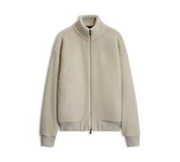 BOSS Sweatshirt aus Teddy-Fleece mit Reißverschluss und Logo-Stickerei - Style SW_Teddy FZ, 50569780 Hellbeige XXXL