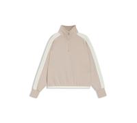 BOSS Sweatshirt mit Reißverschluss am Kragen und Kontrast-Details - Style Twin_Sweatshirt, 50550718 Hellbeige L