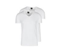 Boss Modern Kurzarm-unterhemd Mit V-ausschnitt 2 Einheiten 2XL White