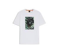 BOSS T-Shirt aus Baumwoll-Jersey mit Animal-Grafik - Style Te_Animali, 50546362 Weiß S