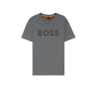 BOSS T-Shirt aus Baumwoll-Jersey mit großem Logo-Print - Style Thinking 1, 50481923 Grau XXL