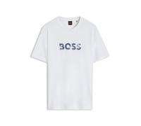 BOSS T-Shirt aus Baumwoll-Jersey mit Logo-Artwork - Style Te_Effect, 50571286 Weiß L