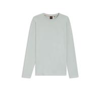 BOSS T-Shirt aus Baumwoll-Jersey mit Logo-Aufnäher - Style Tacks, 50512111 Hellgrau XL