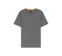 BOSS T-Shirt aus Baumwoll-Jersey mit Logo-Aufnäher - Style Tales, 50508584 Grau M