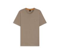 BOSS T-Shirt aus Baumwoll-Jersey mit Logo-Aufnäher - Style Tales, 50508584 Hellbraun XL