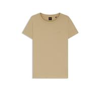 BOSS Orange Slim Fit T-Shirt aus reiner Baumwolle Modell 'ESOGO' in Beige, Größe XL