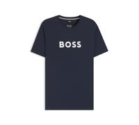 BOSS T-Shirt aus Baumwoll-Jersey mit Logo-Print - Style T-Shirt RN, 50491706 Dunkelblau XL