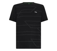 Boss - T-Shirt aus Baumwoll-Jersey mit Melange-Print - - Tops - Herren - Schwarzk - S
