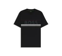 BOSS Iconic Zone T-Shirt kurzarm schwarz rein grau - M