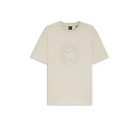 BOSS T-Shirt aus Baumwoll-Jersey mit Tennis-Artwork - Style TS_Join Logo, 50553648 Natur L