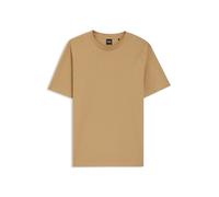 BOSS T-Shirt aus Baumwoll-Mix mit kreisförmiger Jacquard-Struktur - Style Tiburt 240, 50452680 Beige XXL