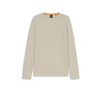 BOSS T-Shirt aus Baumwoll-Mix mit Waffelstruktur - Style Tempesto, 50520725 Hellbeige L