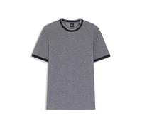 BOSS T-Shirt aus Baumwoll-Piqué mit Logo-Detail - Style H-Thompson 141, 50549210 Blau XXXL