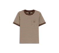 BOSS T-Shirt aus Baumwolle mit Streifen-Muster und Brusttasche - Style C_Ezoe_stripe, 50568996 Gemustert XL