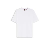 BOSS T-Shirt aus Interlock-Baumwolle mit Logo-Stickerei - Style Te_interlock, 50554790 Weiß L