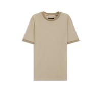 BOSS T-Shirt aus luxuriöser Travel Wool mit FK-Halsabschluss - Style L-Tesar 137, 50565120 Hellbeige M