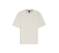 BOSS T-Shirt aus merzerisierter Baumwolle mit Double-B-Monogramm - Style C-Taut 01, 50555844 Natur L