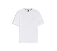 BOSS T-Shirt aus merzerisierter Baumwolle mit Double-B-Monogramm - Style C-Taut 01, 50555844 Weiß XXXL