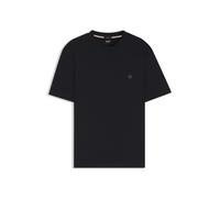BOSS T-Shirt aus merzerisierter Baumwolle mit Double-B-Monogramm - Style Taut 04_TI, 50567436 Dunkelblau L