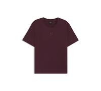 BOSS T-Shirt aus merzerisierter Baumwolle mit Double-B-Rhinestone - Style Elpha_Placed3, 50551443 Dunkelrot L