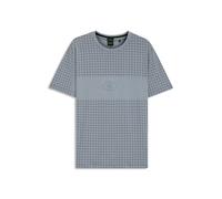 BOSS T-Shirt aus Pima-Baumwolle mit Karo-Print - Style Tee Check GL, 50543806 Grau XL