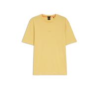 BOSS T-Shirt aus Stretch-Baumwolle mit Kontrast-Logo - Style TChup, 50473278 Gelb XL