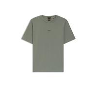 BOSS T-Shirt aus Stretch-Baumwolle mit Kontrast-Logo - Style TChup, 50473278 Grau L
