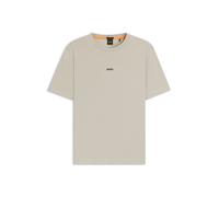 BOSS T-Shirt aus Stretch-Baumwolle mit Kontrast-Logo - Style TChup, 50473278 Natur XXXL