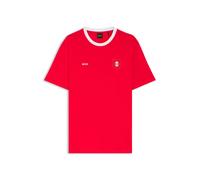 BOSS T-Shirt aus Stretch-Baumwolle mit Landesflagge und Logo - Style TS_BB BC Lux Tee, 50562134 Kanada M