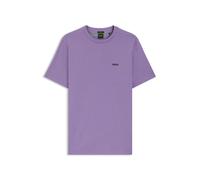 Rundhalsshirt BOSS GREEN "Tee", Herren, Gr. 3XL, bright lila521, Single Jersey, Obermaterial: 95% Baumwolle, 5% Elasthan, regular fit hüftlang, Rundhals, eng eingefasste Kante, Shirts (24546721-XXXL)