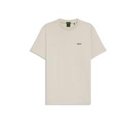 BOSS T-Shirt aus Stretch-Baumwolle mit Kontrast-Logo - Style Tee, 50506373 Natur 6XL