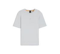 BOSS T-Shirt aus Stretch-Baumwolle mit Logo-Print - Style TChup, 50473278 Hellgrau L