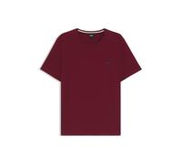 BOSS T-Shirt aus Stretch-Baumwolle mit Logo-Stickerei - Style Mix&Match T-Shirt R, 50515312 Dunkelrot S