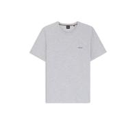 BOSS T-Shirt aus Stretch-Baumwolle mit Logo-Stickerei - Style Mix&Match T-Shirt R, 50515312 Hellgrau L