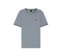 BOSS T-Shirt aus Stretch-Baumwolle mit Streifen und Logo - Style Taul, 50521245 Grau XXXL