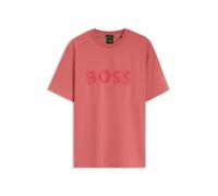 BOSS T-Shirt aus Stretch-Baumwolle mit tonalem Flock-Logo - Style TS_Cord Logo, 50570304 Hellrot XXL