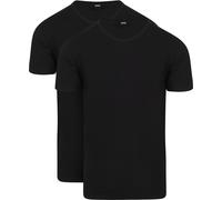 BOSS Herren Rn 2p Co/EL T-Shirt, Black1, XL EU