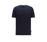 BOSS T-Shirt aus Baumwoll-Jersey mit gummiertem Logo-Print - Style Thompson 01, 50468347 Dunkelblau M