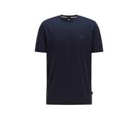 BOSS T-Shirt aus Baumwoll-Jersey mit gummiertem Logo-Print - Style Thompson 01, 50468347 Dunkelblau S