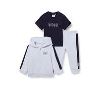 BOSS T-Shirt + Taschen + Strickjacke Set Baby Boys, Blau, blau, 86