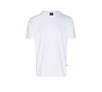 BOSS T-Shirt aus Baumwoll-Mix mit kreisförmiger Jacquard-Struktur - Style Tiburt 240, 50452680 Weiß XXL