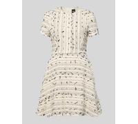 BOSS Tailliertes Etuikleid aus Baumwoll-Mix Modell 'DATARNI1' in Offwhite, Größe 32