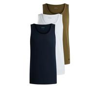 BOSS Herren Tank Top, 3er Pack - 3P Classic, Unterhemd, ohne Arm, Rundhals, Cotton Grün/Weiß/Blau 2XL