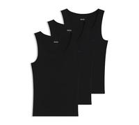 BOSS Tanktop mit Label-Stitching Modell 'ONE' im 3er-Pack in Black, Größe XXL