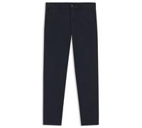Chinohose BOSS ORANGE "tapered", Herren, Gr. 32, Länge 30, blau (404_schwarz_blau), Web, Obermaterial: 97% Baumwolle, 3% Elasthan, unifarben, gerade, unten schmal lang, Hosen Chinohose, mit BOSS Logo