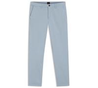 BOSS Tapered-Fit Hose aus Baumwoll-Satin mit Elasthan-Anteil - Style Chino_tapered, 50510917 Hellblau 32/32