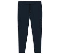 Cargohose BOSS GREEN "T Urbanex-CargoLight", Herren, Gr. 58, N-Gr, blau (dunkelblau402), Web, Obermaterial: 100% Elastomultiester, unifarben, casual, gerade, unten schmal, Hosen, mit elastischem Bund