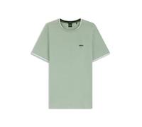 BOSS T-Shirt aus Stretch-Baumwolle mit Streifen und Logo - Style Taul, 50521245 Hellgrün L