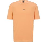 BOSS Orange Regular Fit T-Shirt aus Baumwoll-Mix Modell 'TCHUP' in Apricot, Größe XL